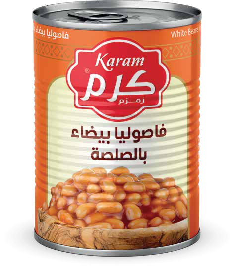 فاصوليا بيضاء بالصلصة